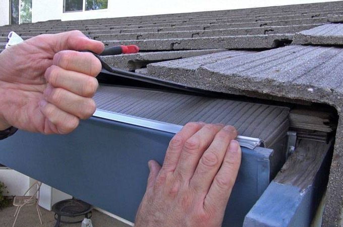 Flat Roof Tile Gutter Guard by Gutterglove®